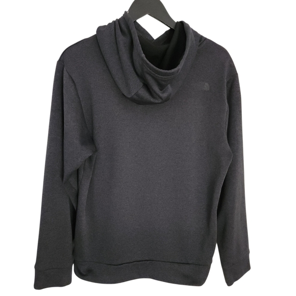 The North Face Men’s Heathered Charcoal Logo Fleece Pullover Hoodie M - like new - Picture 5 of 12